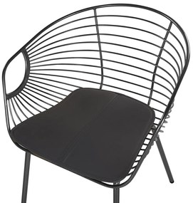 Set 2 buc. scaune de sufragerie HABIR (negru). 1022870