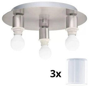 Plafonieră LED Eglo MY CHOICE 3xE14/4W/230V crom/alb