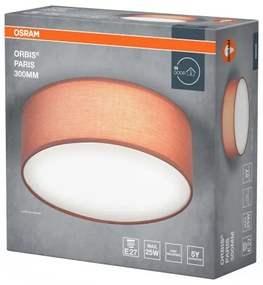 Plafonieră Osram ORBIS PARIS, 1xE27/25W/230V, Ø 30 cm, maro