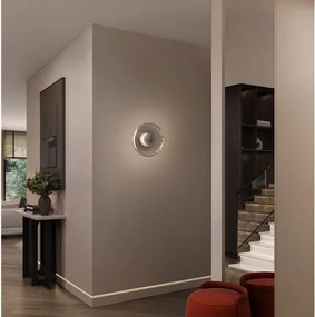 Aplica de perete moderna LED LAVINA argintiu/ fumuriu