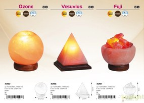 Veioza, lampa de masa din piatra de sare, Vesuvius 4096 RX