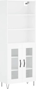 vidaXL Dulap înalt, alb, 69,5x34x180 cm, lemn compozit