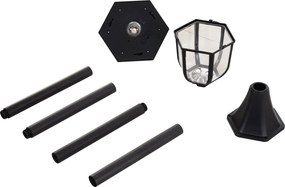 Outsunny Lampa de Extern cu 6 Lumini LED Pornire Automata Impermeabil | Aosom Romania