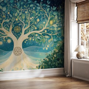 Fototapet - Copac magic cu spirale (147x102 cm)
