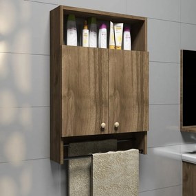 Dulap pentru baie în decor de lemn de nuc Muzzo Ela