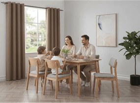 Draperie opaca DUNES VELVET 140x250 cm, bej-maro Agatat: Rejansa
