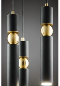 Lustră pe cablu Jupiter 2013 ALAS 3xGU10/10W/230V negru/auriu