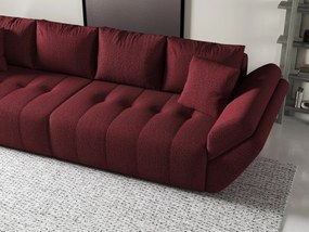 Canapea extensibilă dumonde cu ladă de depozitare si sezut confortabil din spuma high-density, Berlin Enjoy Red 300x100 cm