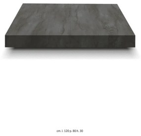 Masa Transformabila, extensibila, cu sistem de ridicare-coborare - OTEL OXIDAT - 120 cm / 80 cm - Transformabila