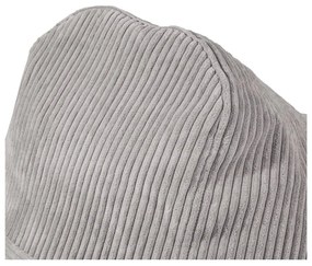 Fotoliu bean bag crem cu tapițerie din catifea reiată Snug 100 – SLOWDOWN