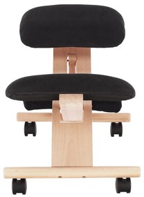 Scaun genunchi ergonomic Gloire (negru + fag). 1028728