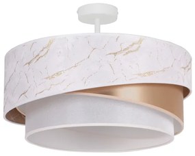 Lustră aplicată Duolla KOBO 1xE27/15W/230V d. 45 cm alb/auriu