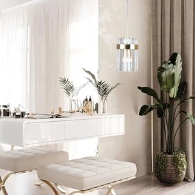 Lustră pe cablu VETRO 1xE14/10W/230V aurie