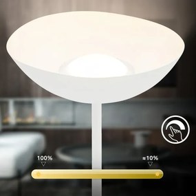 Briloner 1500016 - Lampă de podea LED dimabilă ESTATE, 8 W / 5 V, 4000 mAh, albă