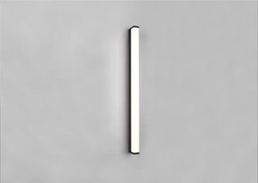 Aplică de perete negru-mat LED (lungime 80 cm) Fabio – Trio