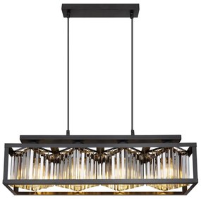 Lustra suspendata design modern Mathilde negru mat
