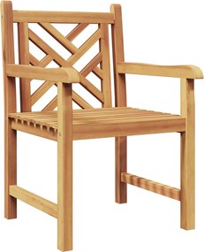 vidaXL Scaun 2 pcs Maro 60 x 58 x 90 cm Lemn solid de tec