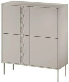 Comoda TRESSE, bej, PAL laminat, 100x40x110 cm