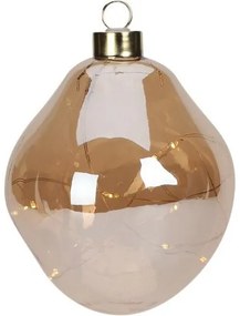 Decorațiune de Crăciun cu LED Ball auriu, 10 cm