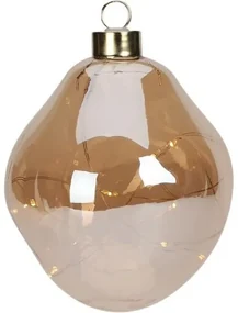Decorațiune de Crăciun cu LED Ball auriu, 10 cm