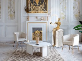 Figurina decorativa XXL / Lampa LED de podea design lux El aro