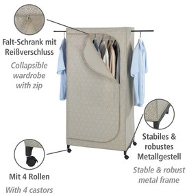 Șifonier bej din material textil 75x160 cm Balance – Wenko