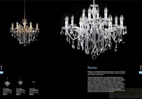 Aplica 2 brate cristal Venezian auriu FLORIAN AP2 oro 035659