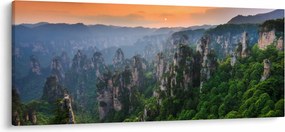 Tablou - Parcul forestier național Zhangjiajie (120x50 cm)