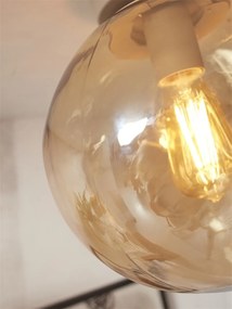Plafoniera moderna design decorativ Helsinki boulder amber