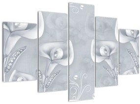 Tablou - Flori de perle (150x105 cm)