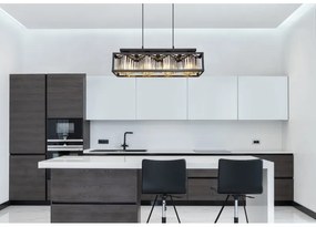 Lustra suspendata design modern Mathilde negru mat
