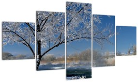 Tablou - peisaj înghe?at de iarnă peisaj (125x70cm)