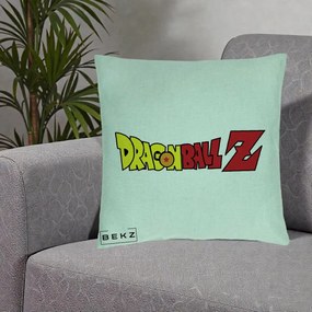 Perna Personalizata Dragon Ball Z Clasic, 40x40 cm, Verde Menta, Husa Detasabila, Perna Inclusa, BEKZ®