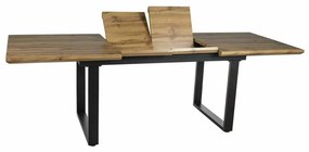 Masă de bucătărie Umberto II, stejar artisan / negru