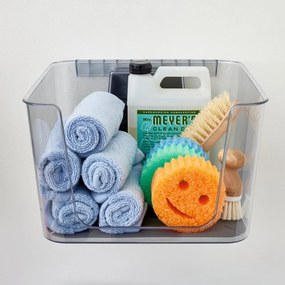 Coș frontal deschis și suport din plastic reciclat iD Wallspace - iDesign