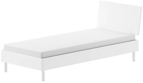 Set Complet Mobilier Camera Copii Forrest Beech, Pat 90x200 cm, Dulap cu 2 Uși, Noptieră și Birou, din Lemn de Fag Lăcuit Alb – Vipack
