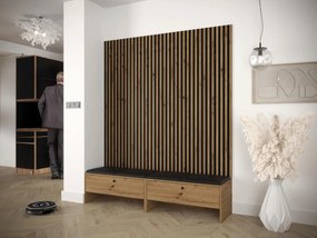 Mobilier hol Esmaldos V (Stejar artisan + Negru) . 1104717