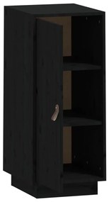 Servanta, negru, 34x40x75 cm, lemn masiv de pin 1, Negru