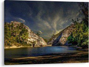Tablou peisajului cu lac (70x50 cm)