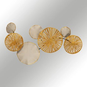 Decoratiune de perete Metal Astrid, Multicolor, 35x0,08x79 cm