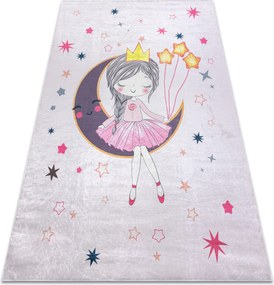BAMBINO 48060 covor lavabil Prințesă, stele pentru copii anti-alunecare - roz - SECUNDAR-COTATI PRODUSUL
