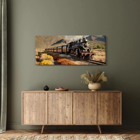 Tablou - Locomotivă cu aburi (120x50 cm)
