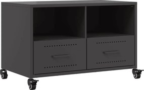 vidaXL Dulap TV, negru, 68x39x43,5 cm, oțel