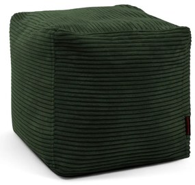 Fotoliu bean bag verde cu tapițerie din catifea reiată Up! MooG – SLOWDOWN