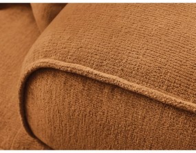 Canapea galben-muștar cu tapițerie din chenille 237 cm Whesley – Bobochic Paris