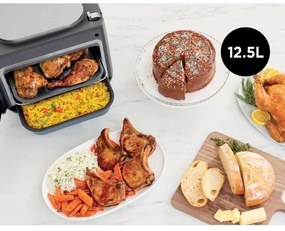 Multicooker Ninja Combi All In One 12in1 SFP700EU, 1780W, 12.5 L, 40-240°C, 12 programe, Gatit combinat, SmartSwitch, Argintiu