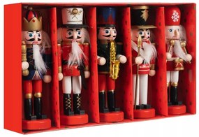 Decoratiuni de Craciun NUTCRACKER set 5 buc, colorate