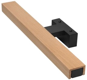 Aplică LED pentru oglindă de baie Brilagi WOODY MIRROR LED/8W/230V IP44 stejar/negru