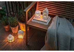 Sfeșnic din ceramică Kähler Design Urbania Lighthouse Manor, alb