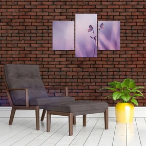 Tablou - Fluturi mov (90x60 cm)